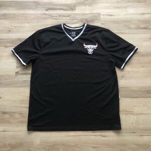 Chicago Bulls Black V-Neck Sports Jersey Shirt